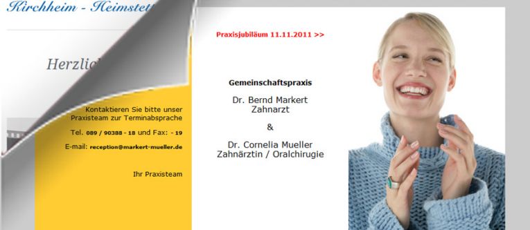 Neue Internetseite - Zahnärzte Kirchheim Dres. Markert & Müller