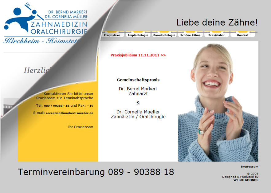 Neue Internetseite - Zahnärzte Kirchheim Dres. Markert & Müller